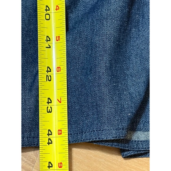 Vintage Southwestern Pueblo Native American Appliqué Denim Dress Southern Image - Picture 7 of 8